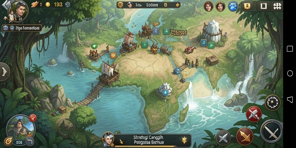 Tampilan gameplay strategis yang menegangkan dan mengesankan di F08.