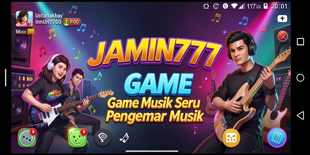 Tampilan gameplay seru dalam aplikasi JAMIN777.