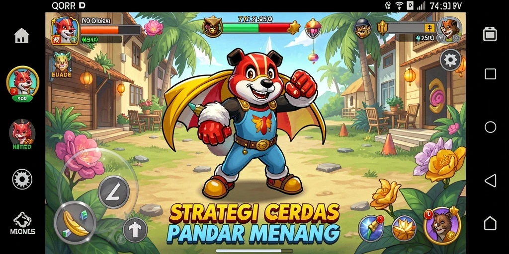 Tangkapan layar utama dari game QQRP menampilkan aksi strategi yang mendebarkan.