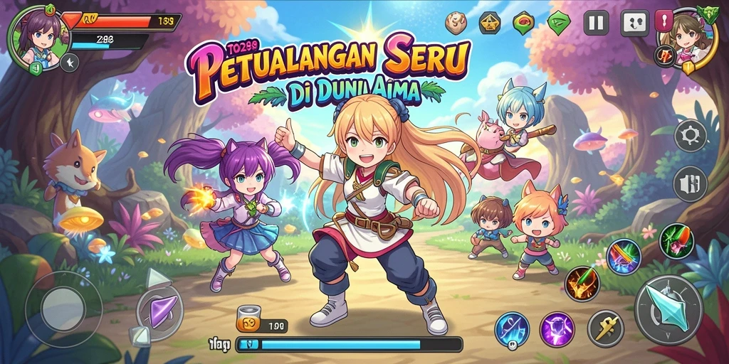 Gameplay seru TO288 dengan karakter anime menarik.